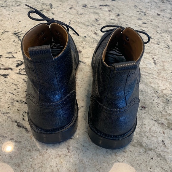 Taft Black Wingtip Boot - Picture 2 of 4